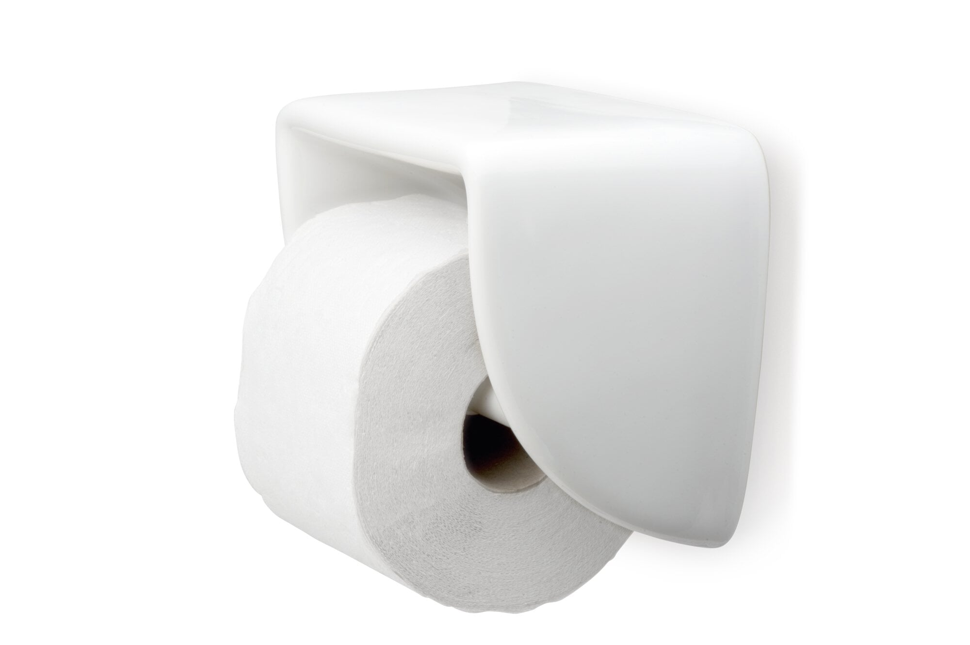 Toilet paper holder Zangra, White | Manufactum